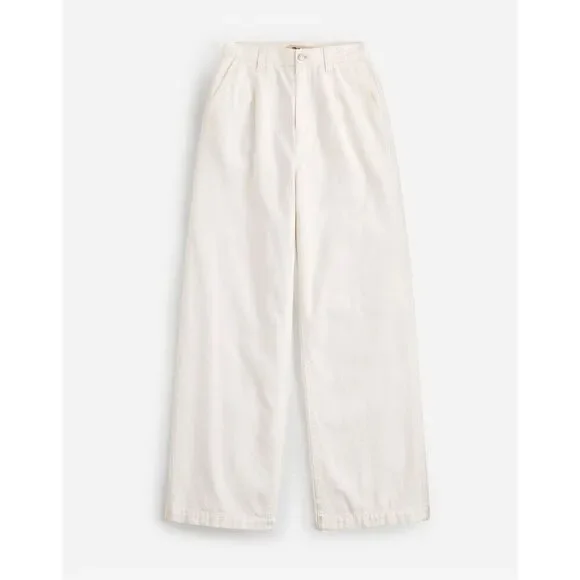 Madewell The Harlow Wide-Leg Jean: Airy Denim Edition Tile White Size 30 NWT - Picture 7 of 11